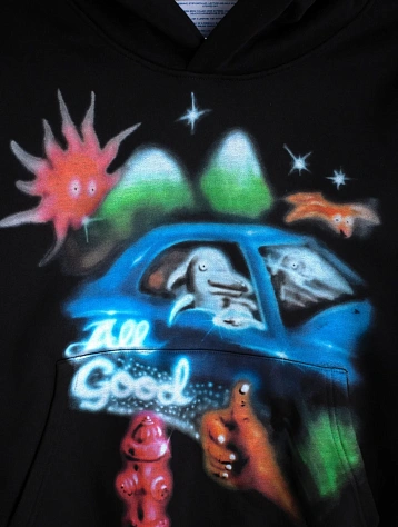Худи Jungles Jungles All Good Airbrush Hoodie Black