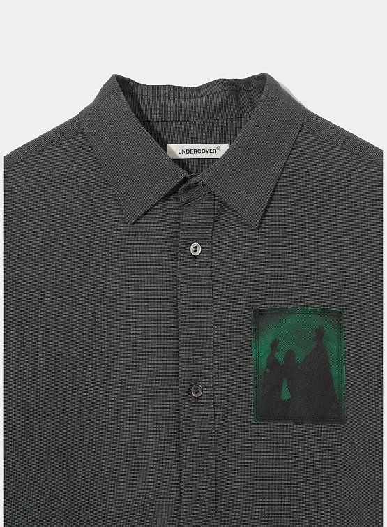Рубашка UNDERCOVER Cotton Oxford Graphic Patch Charcoal