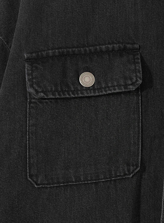 Рубашка UNDERCOVER Cotton Denim Patch Pockets Charcoal