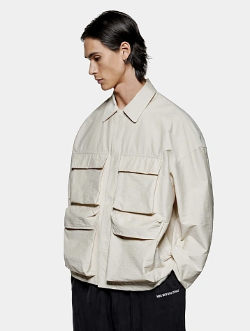 Ветровка MKI MIYUKI ZOKU Washed Cotton Nylon Box Bone