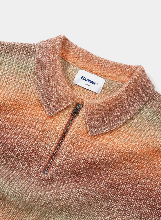 Свитер Butter Goods Beams 1/4 Zip Knit Port