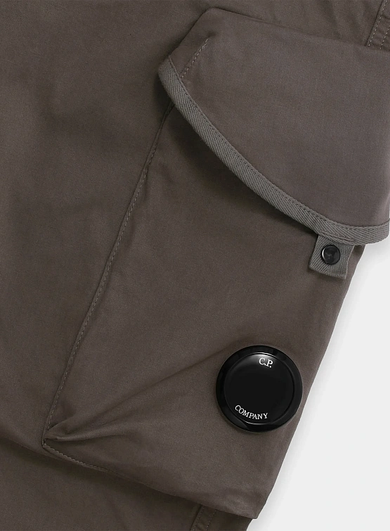 Брюки C.P. Company Stretch Sateen Ergonomic Lens Walnut