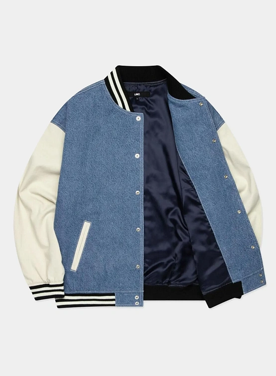 Бомбер LMC Denim Varsity Jacket Blue