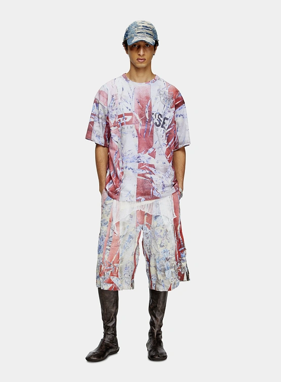 Футболка Diesel T-Boxt-R13 Maglietta Red/White