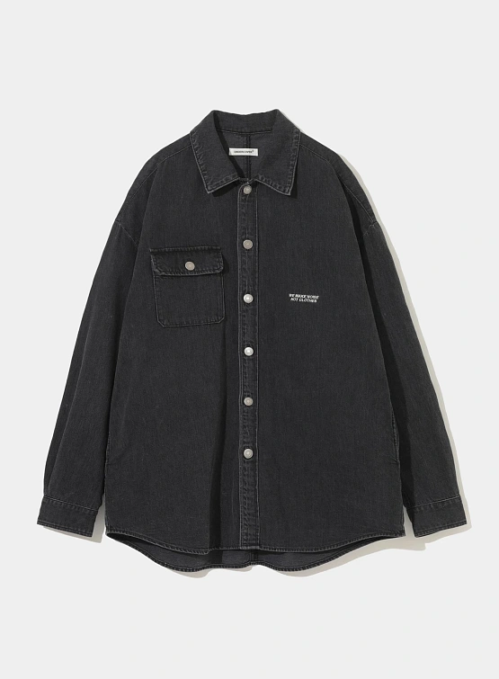 Рубашка UNDERCOVER Cotton Denim Patch Pockets Charcoal