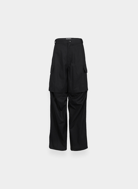 Брюки System Cargo Pocket Wide Pants Black