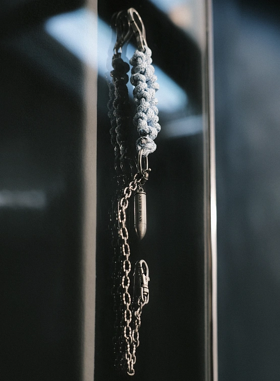 Брелок AFTER PRAY Flower Rope Chain Keyring Sky Blue
