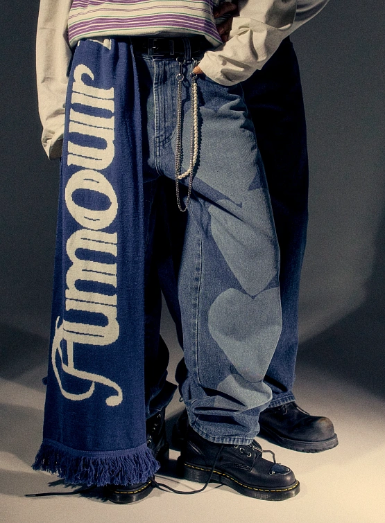 Джинсы Carne Bollente Heart Euphoria Blue