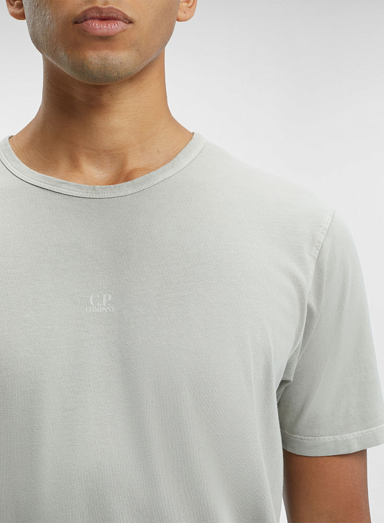 Футболка C.P. Company 24/1 Jersey Relaxed Silver Sage