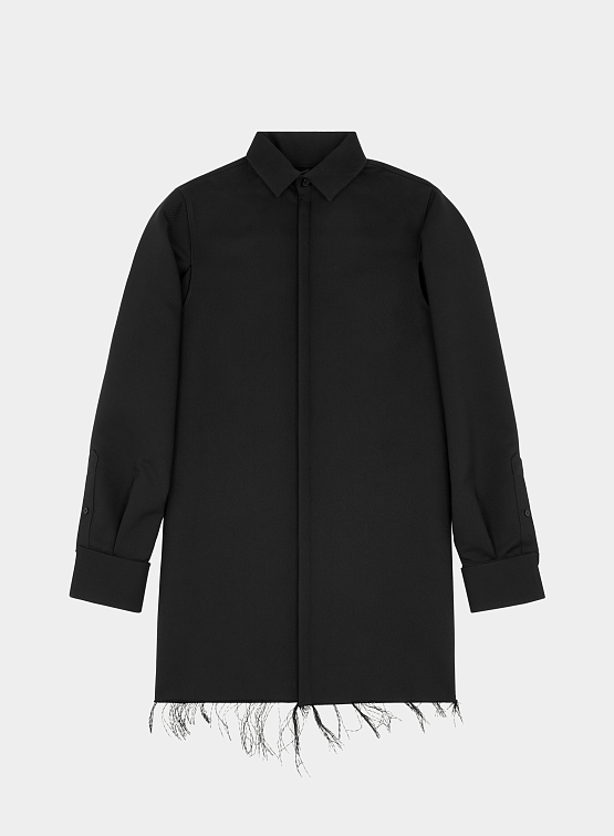 Женский Овершот MM6 Maison Margiela Twill Shirt Black