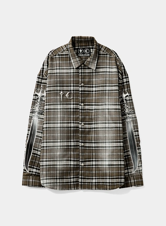 Рубашка Thug Club Arab Sword Flannel Brown