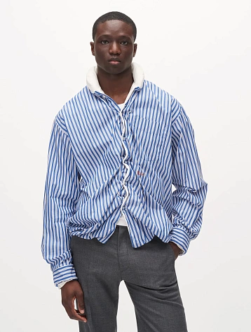 Рубашка Bluemarble Striped Pillow Shirt Blue