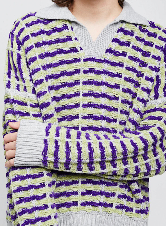 Свитер BONSAI Knit Polo Ovesize Fit Multicolour