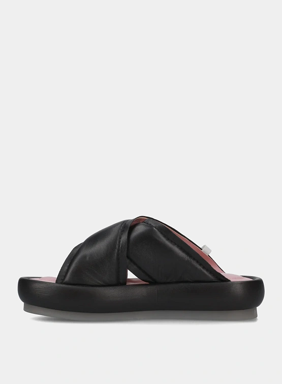 Женские сандалии Premiata M6726 Napa Nero + Fod Malva