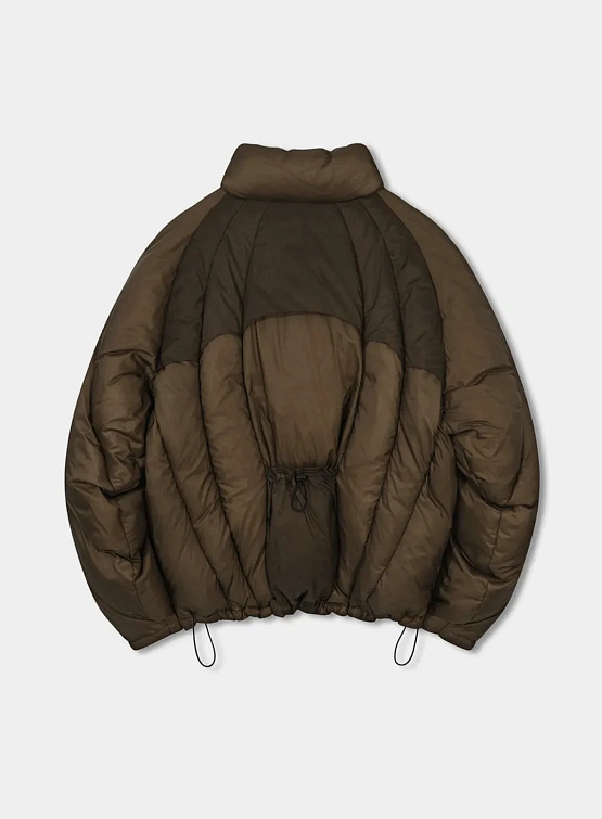 Пуховик ANGLAN Iconic Balloon Incision Down Brown