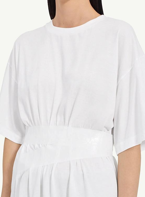 Женская футболка MM6 Maison Margiela Taped Jersey White