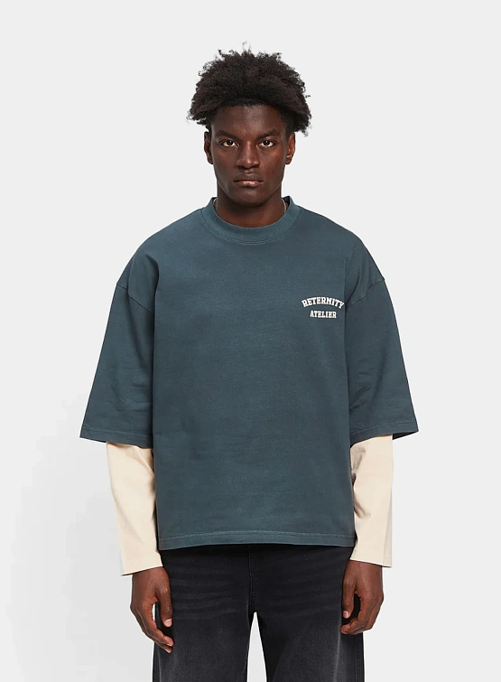 Лонгслив RETERNITY Layered Washed Grey/Cream