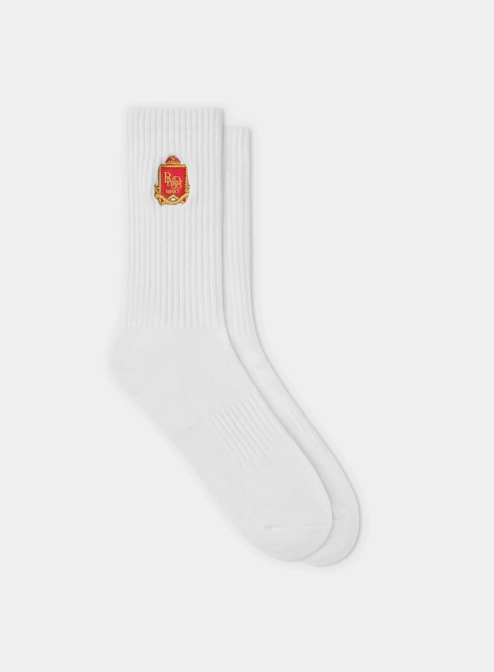 Носки RHUDE Embroidered Chevron Crest White