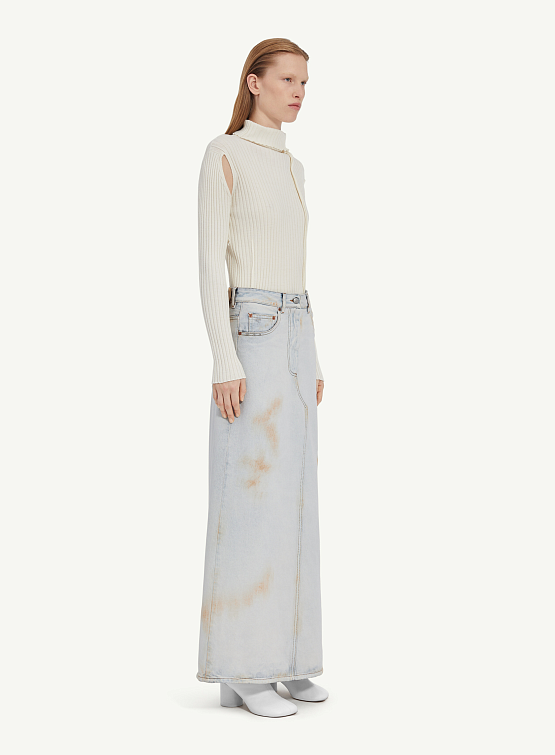 Женская юбка MM6 Maison Margiela Denim Skirt Blue