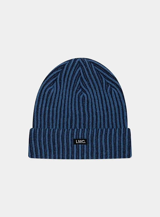 Шапка LMC Micro Box Two Tone Knit Beanie Blue