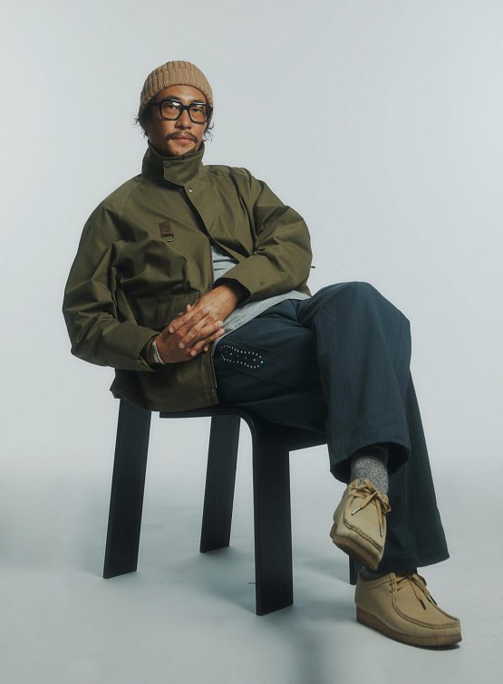 Брюки Uniform Bridge M43 Herringbone Chino Charcoal