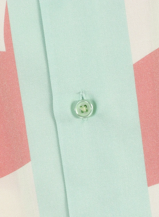 Рубашка Daze Logo Сheckered Pink/Green