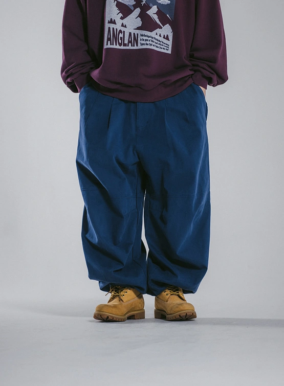 Брюки ANGLAN Lazy Twill Balloon Pants Blue