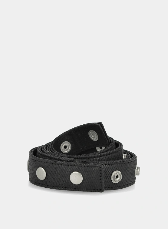 Ремень RICK OWENS DRKSHDW Snaps Black Wax