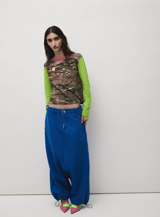 Лонгслив Siniy Vsadnik Number Six LS Tee Camo/Neongreen