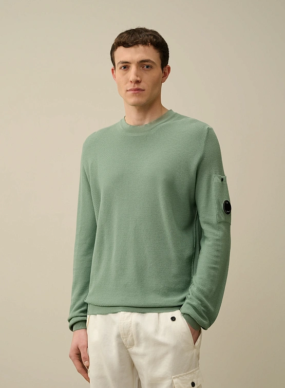 Свитшот C.P. Company Cotton Crepe Knit Green Bay
