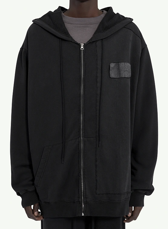 Зип-худи MM6 Maison Margiela Zip Up Logo Black