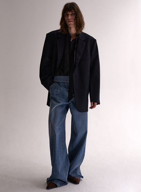 Пиджак System Wool Single Set-Up Dark Navy