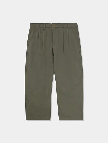 Брюки Butter Goods Pleated Trousers Foliage