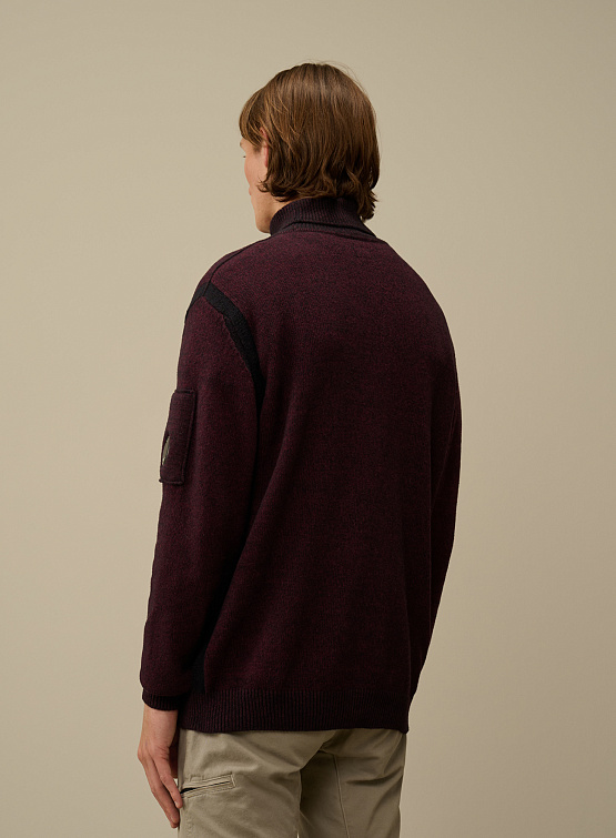 Свитер C.P. Company Fleece Knit Turtleneck Potent Purple