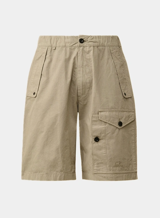 Шорты C.P. Company Microreps Cargo Vintage Khaki