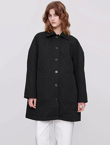 Женское стеганое пальто A.P.C. Malia Coat Noir