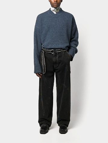 Свитер Martine Rose Oversized V-Neck Jumper Indigo