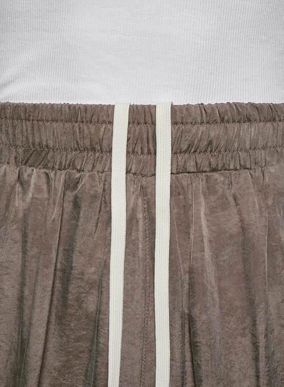 Брюки MKI MIYUKI ZOKU Sandwash Cupro Wide Leg Brown