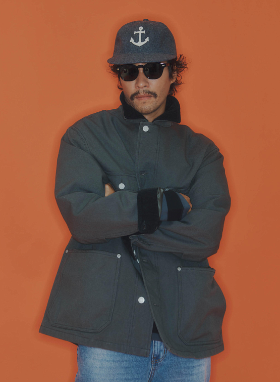 Кепка Uniform Bridge Anchor Wool Ball Cap Grey