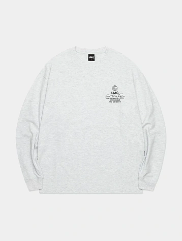 Лонгслив LMC Signature Globe Long Slv Light Heather Grey