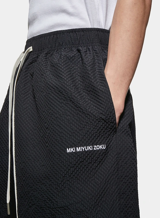 Шорты MKI MIYUKI ZOKU Seersucker Shorts Black