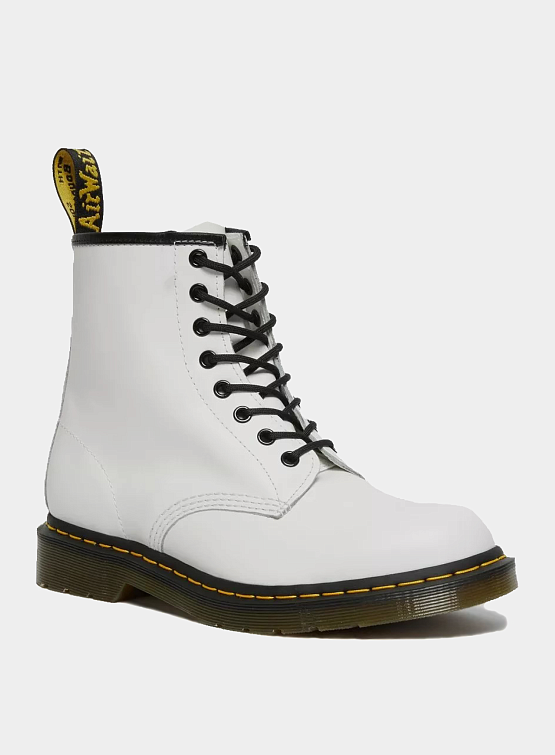 Ботинки Dr. Martens 1460 Smooth Leather Lace Up White