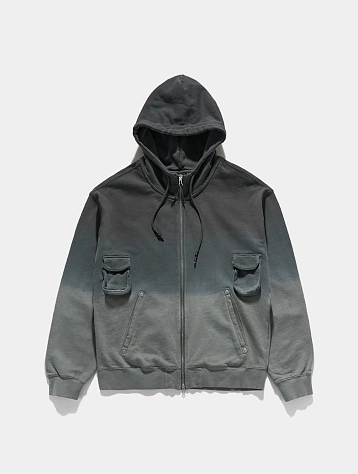 Зип-худи UNAFFECTED Dyed 4P Zip-Up Charcoal
