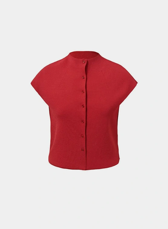 Женский кардиган AMOMENTO Wholegarment Cap Sleeve Red