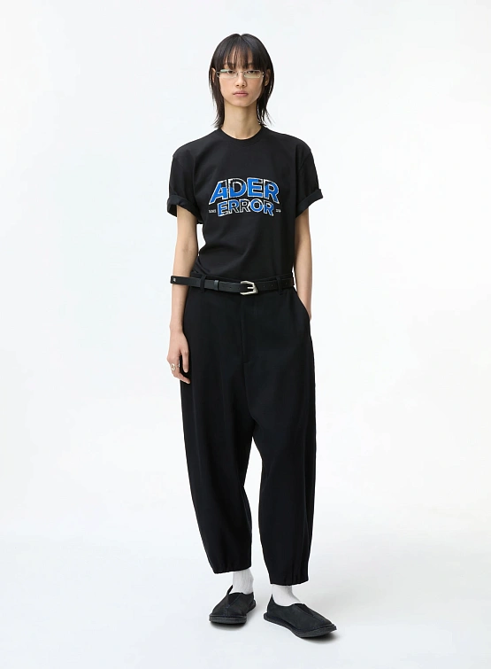 Футболка ADERERROR Edca Product. 52 Black