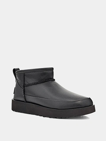 Полусапоги UGG Classic Ultra Mini Leather Black