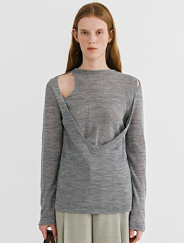 Женская футболка EPINGLER Wool Lean Light Grey