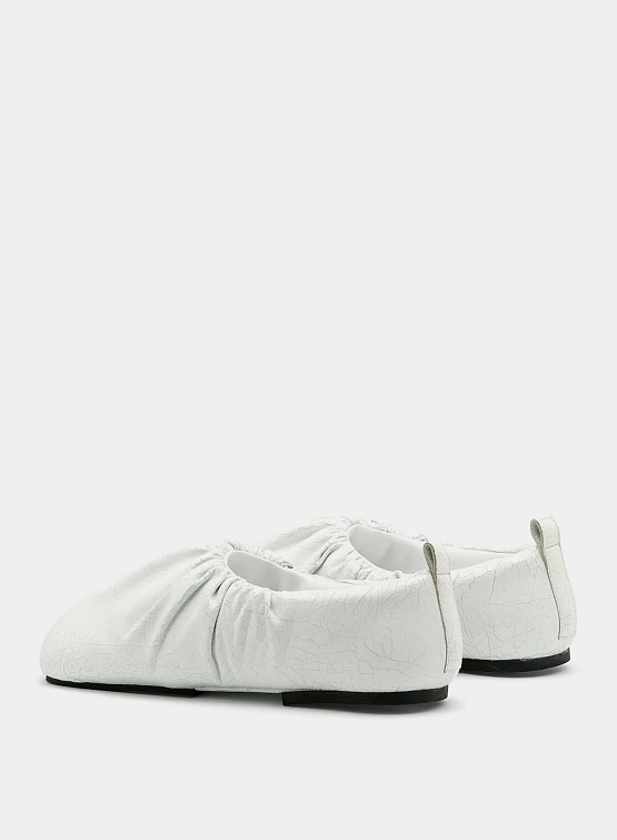 Сабо YUME YUME Wrinkle Flats Cracked White