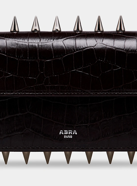 Сумка ABRA Spike Baguette Brown