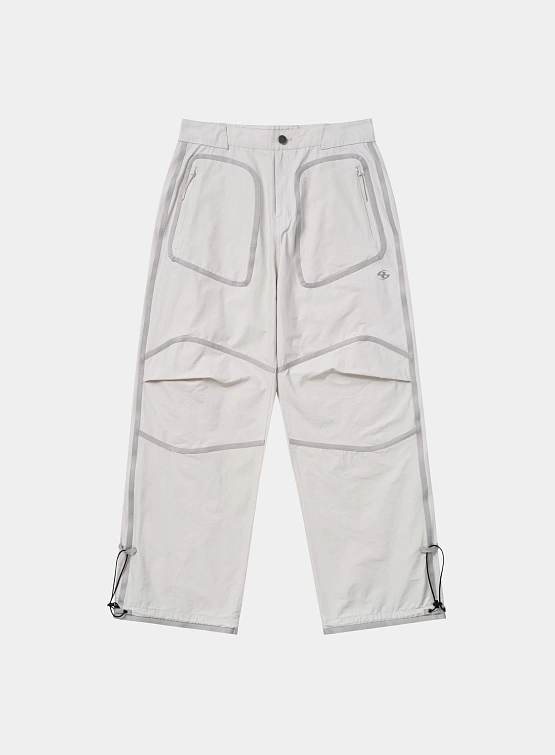 Брюки SAN SAN GEAR Webbing Patched Pants White